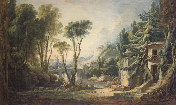 Francois Boucher Desian fro a Stage Set Norge oil painting art